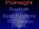 PixelMath Basic Functions Access with Table of Content