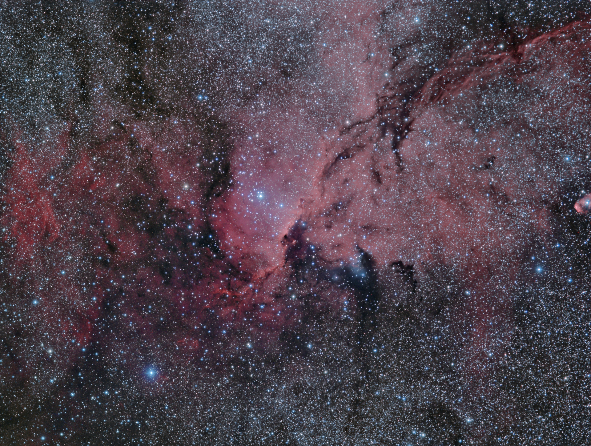 Globular Cluster NGC6723,   Reflection Nebulae NGC6726-7, IC4812