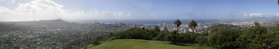 Honolulu from Tantalus Drive Lookout