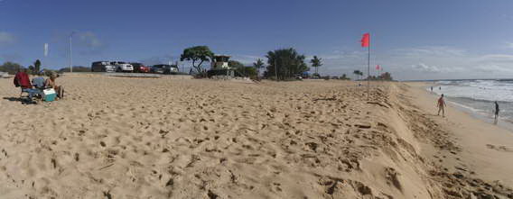 Sandy Beach in the Morning