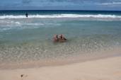 Franis and Me in the private Pool at the Beach