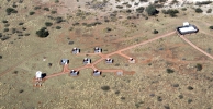 Aereal View of the platforms and Astrovilla at the right